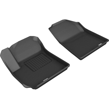 3D Maxpider Floor Mats for 2020 Kia Soul Kagu, Black - R1 L1KA05011509